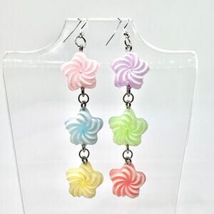 Sugar Star Earrings - Cute Pastel Kawaii Jewelry - Fun Sparkly Accessory